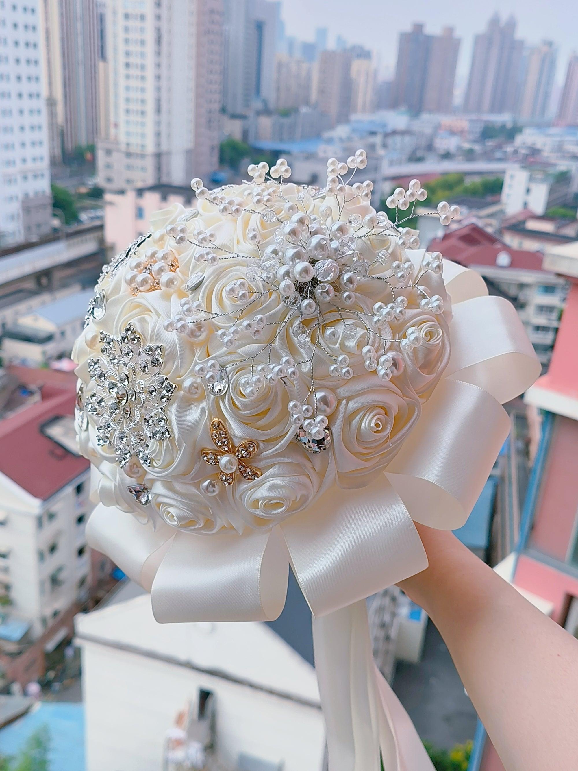 Wedding hand bouquet high class feeling bride gift for girlfriends simulation flowers